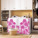 Small Vintage Laundry Room Decorating Ideas With Pink Colors