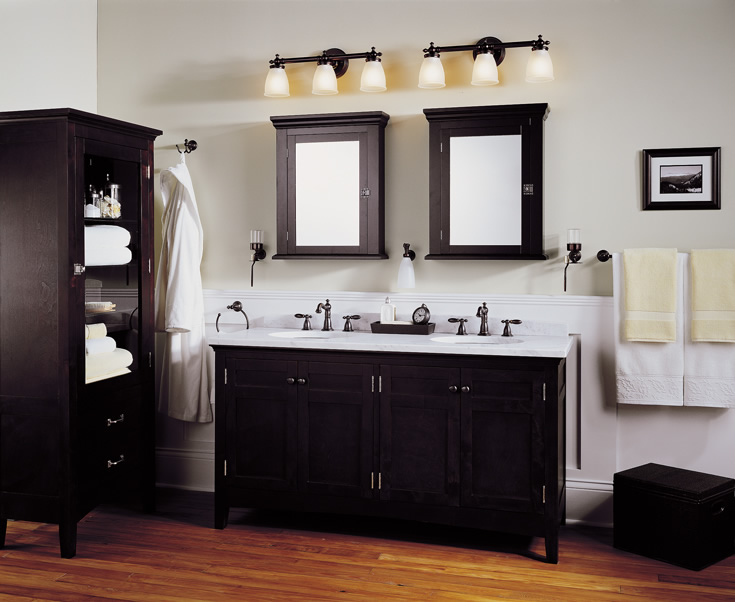 Bathroom vanity lighting design