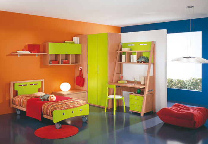 Contemporary Child Room for summer